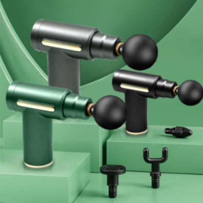 🔥 Massage Gun with 4 Attachment Heads | Deep Tissue Muscle Recovery | Percussion Massager - Black 🖤