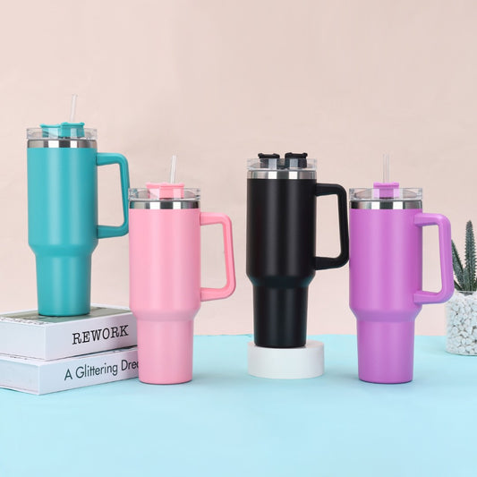 1200ml Insulated Tumbler with Handle 🥤✨