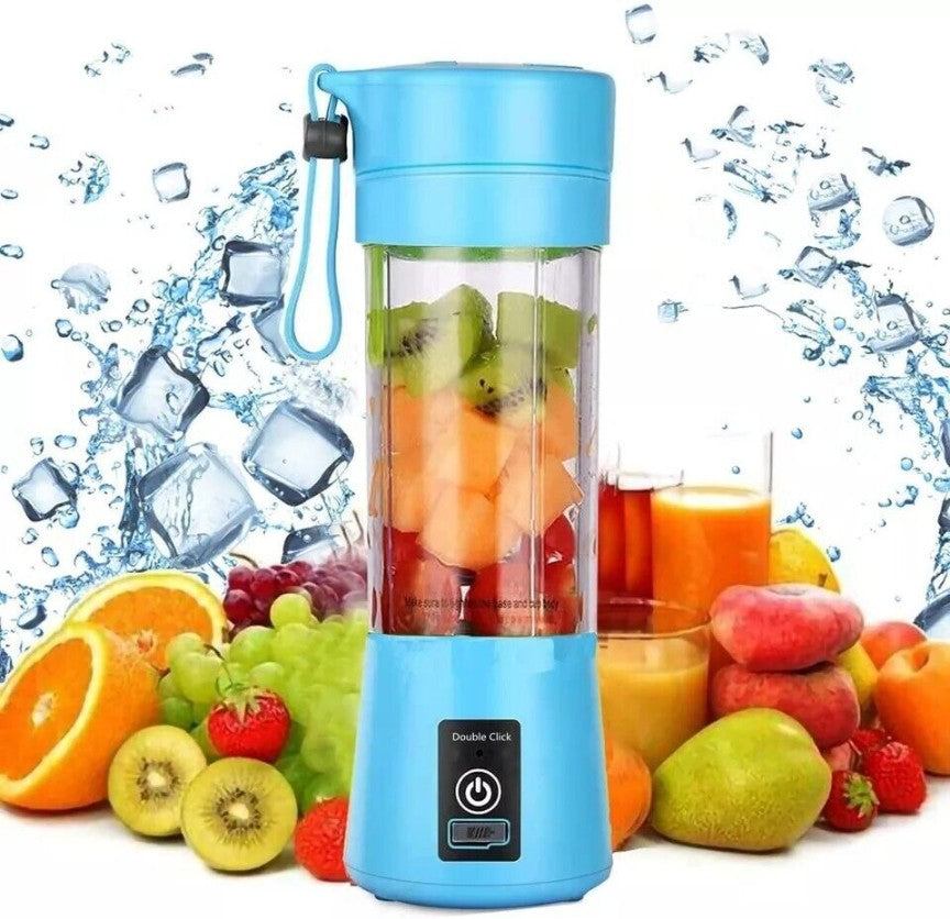 Portable Juicer Mixer Blender 🥤 | For Juices, Smoothies & Cold Coffee ☕ | Rechargeable 6-Blade Smoothie Maker ✨