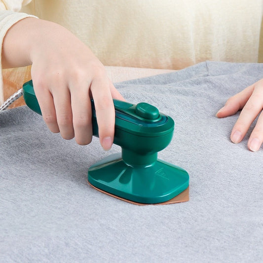 ✨ 2-in-1 Mini Portable Steam Iron | Dry & Wet Handheld Steamer for Travel & Home 🟢