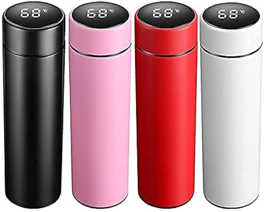 Smart LED Temperature Display Vacuum Flask 🌡️ | 500ml Stainless Steel Water Bottle 💧 | Leakproof & Insulated for Gym, Travel & Sports 🚀