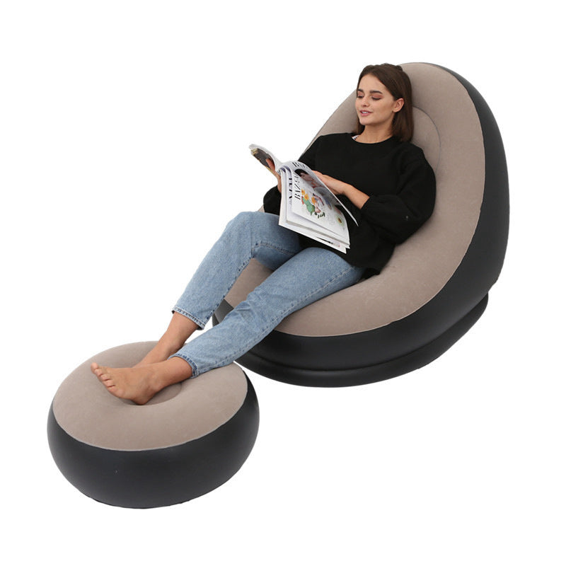 🛋️ Inflatable Air Sofa with Electric Pump | Ultra-Comfortable Blow Up Couch for Living Room &amp; Outdoor ✨