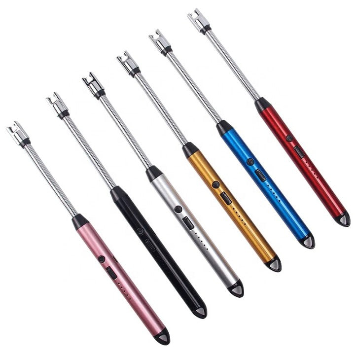 🔥 360° Flexible Electric Plasma Lighter – Windproof & Rechargeable! 🔋
