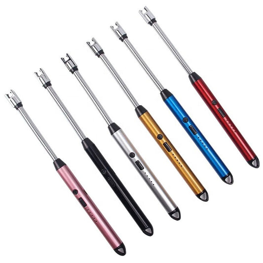 🔥 360° Flexible Electric Plasma Lighter – Windproof & Rechargeable! 🔋
