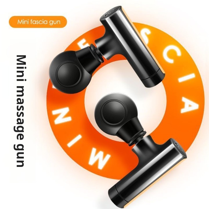 🔥 Mini Massage Gun: Black Edition | Deep Tissue Relief & Quiet Percussion ⚡ Portable Power 🖤