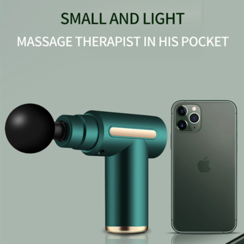 🔥 Massage Gun with 4 Attachment Heads | Deep Tissue Muscle Recovery | Percussion Massager - Black 🖤