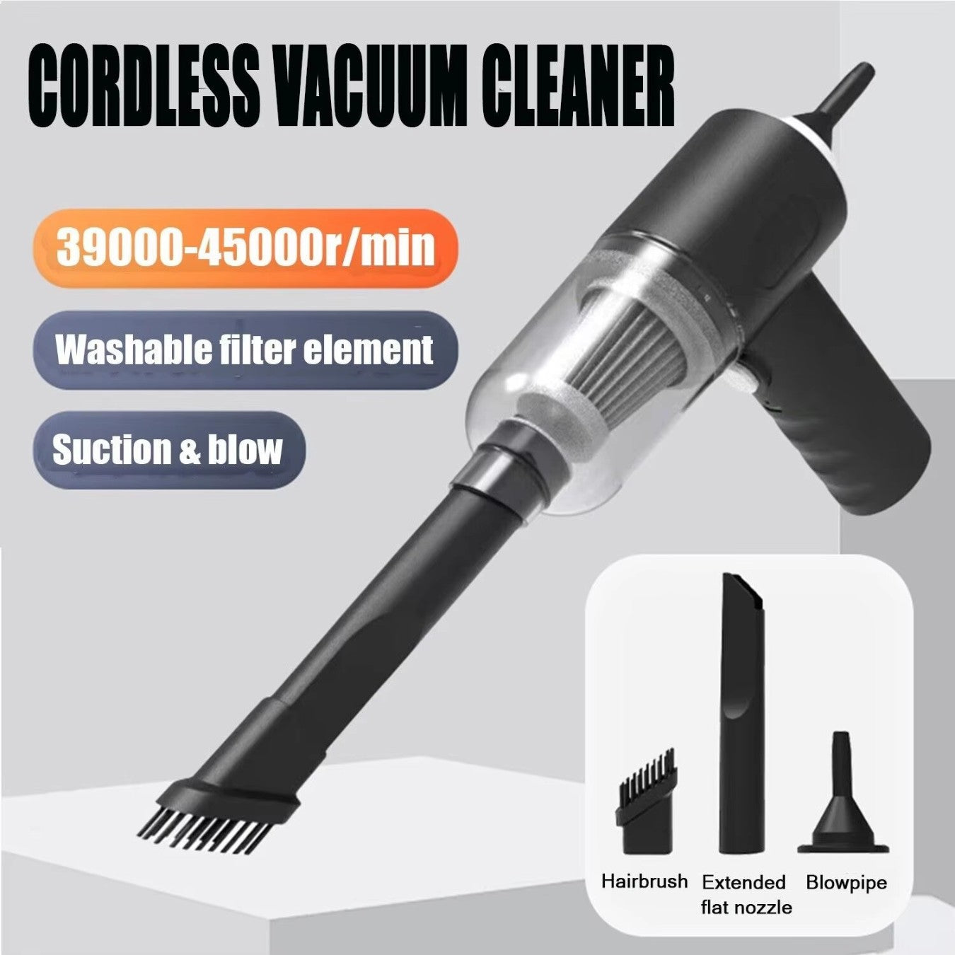 🔥 Clean Anywhere: The Ultimate Portable Power Vaccum Cleaner! 🌪️