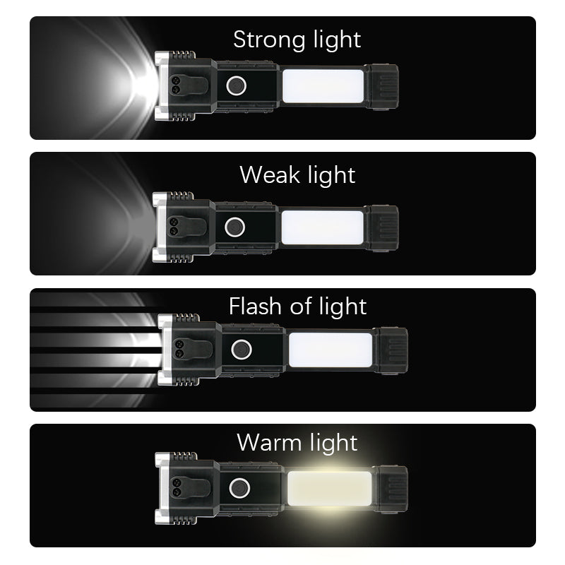 4-in-1 Rechargeable Rescue Torch 🔦🔨