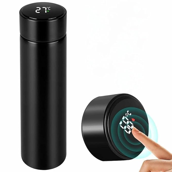 Smart LED Temperature Display Vacuum Flask 🌡️ | 500ml Stainless Steel Water Bottle 💧 | Leakproof & Insulated for Gym, Travel & Sports 🚀