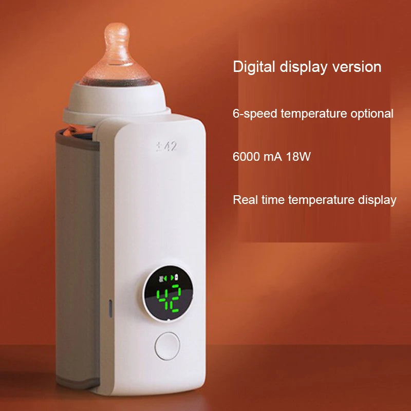 Travel-Ready Bottle Warmer 🚗 | Precise Temp Control 🌡️ | Fast-Heating ⚡