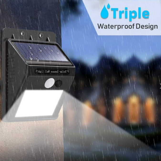 Eco Solar Motion Sensor Wall Light ☀️ | 3 Smart Modes | IP64 Waterproof 🌧️ | Bright Cool White for Gate & Garden 🏡